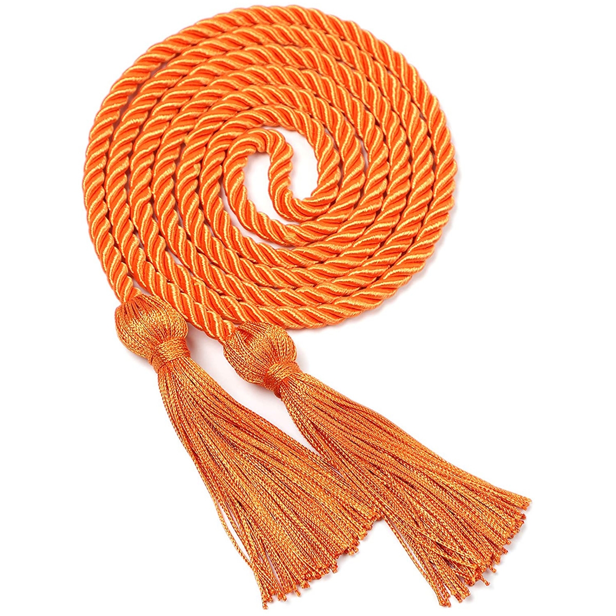 Cords Tassels Cords Polyester Yarn Honor Cord for Graduation Students 63 Inchs Long (Orange)